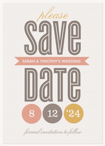 Rose Ribbons Save the Date Cards
