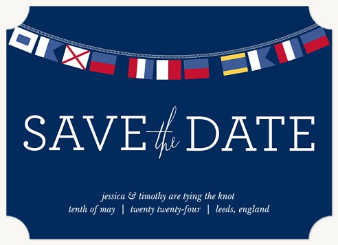 Nautical Date Save the Date Cards