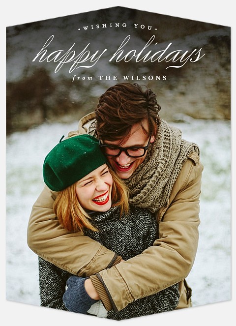 Luxe Wintertime Holiday Photo Cards