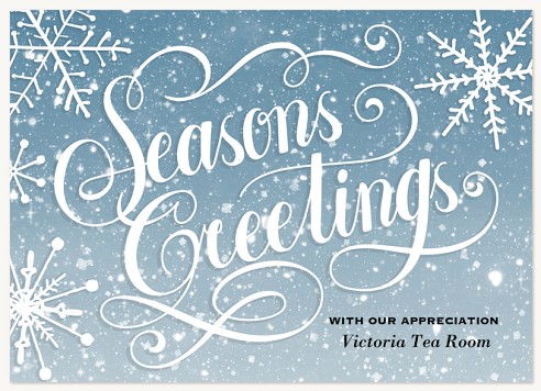 Magical Flurry Christmas Cards for Business