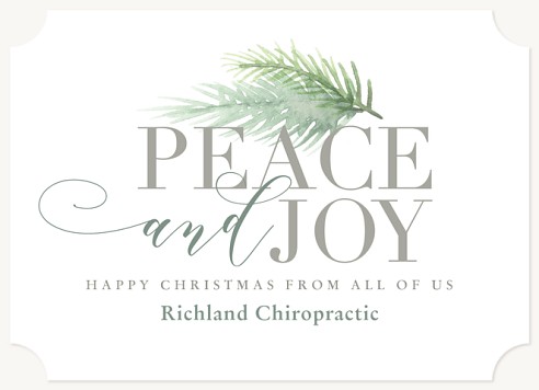 Graceful Pine Christmas Cards for Business
