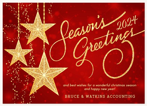 Starlight Starbright Christmas Cards for Business