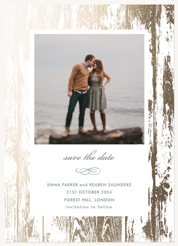 Rustic Glam Save the Date Cards