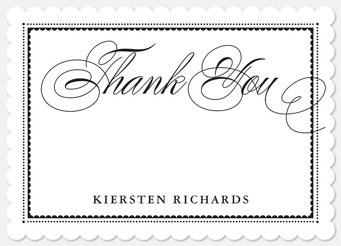 Gilded Chic Thank You Cards 