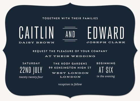 Classic & Poised Wedding Invitations