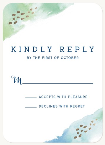 Seaside Impressions Wedding RSVP Cards