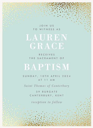 Splendid Baptism Christening Invitations | Christening Invites