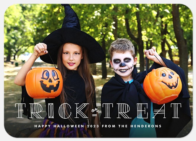 Tricky Type Halloween Photo Cards