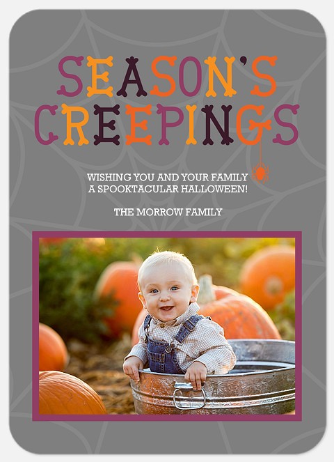 Season's Creepings Halloween Photo Cards