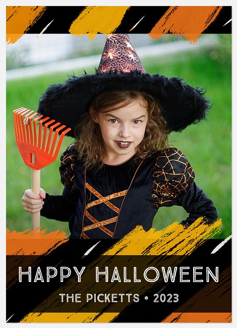 Brushed Boo-tifully Halloween Photo Cards