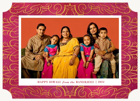 Rangoli Frame Diwali Greeting Cards