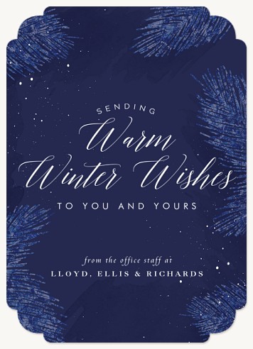 Midnight Winter Christmas Cards for Business
