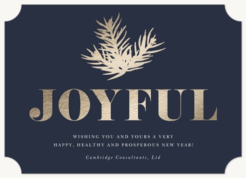 Joyful Shine Christmas Cards for Business