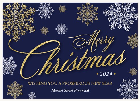 Silver & Gold  Christmas Cards for Business