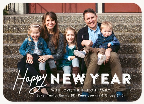 A Little Merry New Year Cards