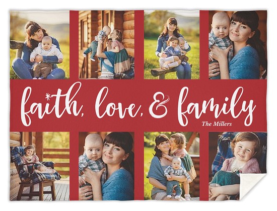 Family Faith Custom Blankets