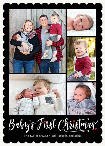 First Christmas Collage Christmas Cards