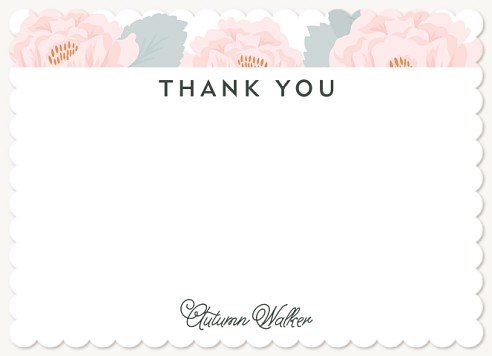 Spring Bouquet Thank You Cards for Women