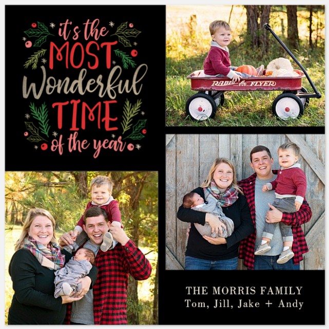 A Wonderful Time Holiday Photo Cards