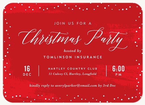 Bedazzled Holiday Party Invitations