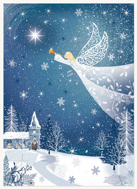 Angel of Christmas Business Holiday Cards