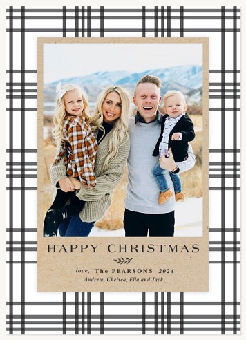 Farmhouse Plaid Christmas Cards