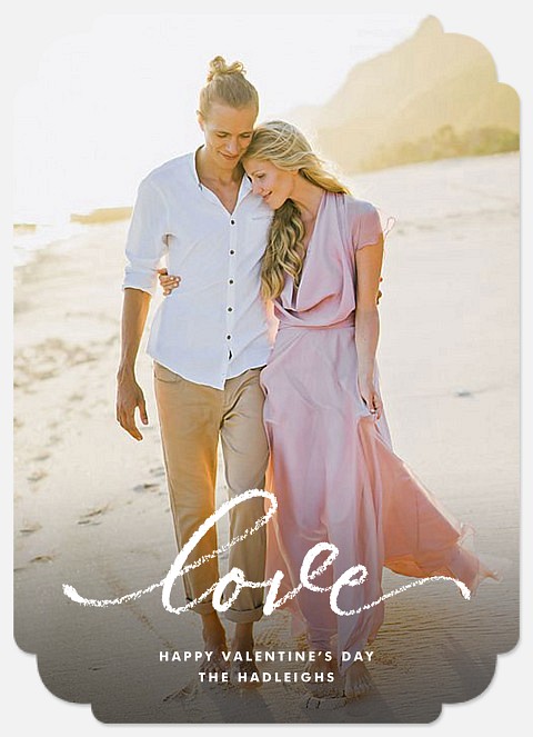 Lettered Love Valentine Photo Cards