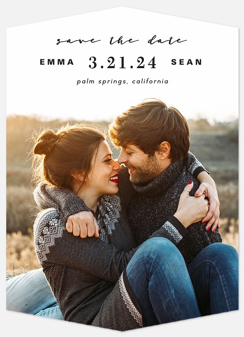 Simply Stated Save the Date Photo Cards
