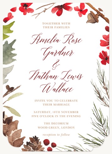 Autumn Splendor Wedding Invitations