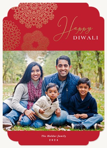 Diwali Lace Diwali Greeting Cards