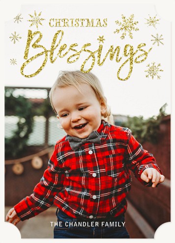 Snowflake Sparkle Religious Christmas Cards