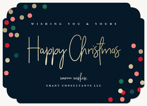 Festive Lights Christmas Cards for Business