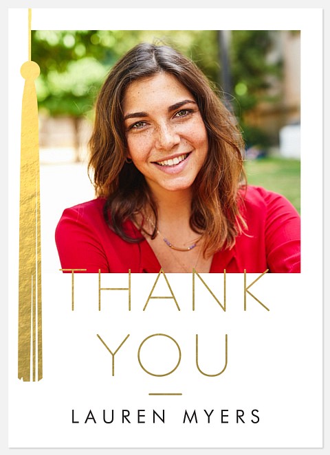 Gilded Tassel Thank You Cards 