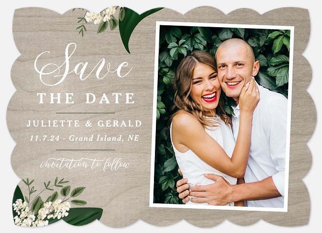 Styled Botanicals Save the Date Photo Cards