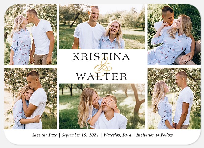Photo Collage Save the Date Photo Cards