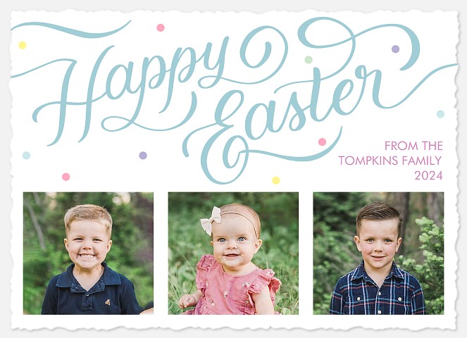 Springtime Whimsy Easter Photo Cards