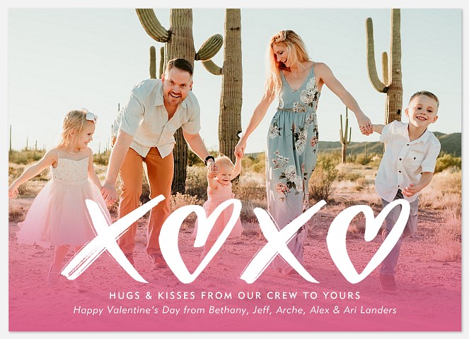 Valentine's XOXO Valentine Photo Cards