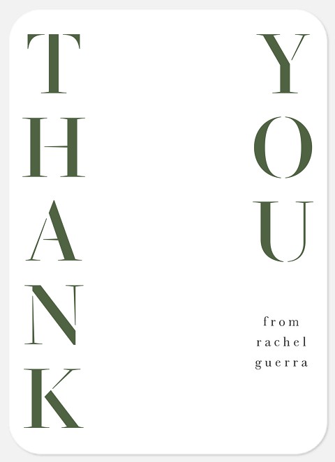 Simple Thank You Thank You Cards 