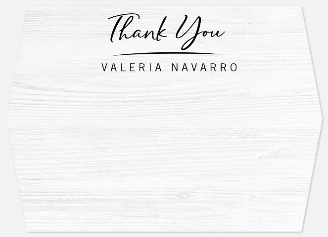 Underlined Thank You Thank You Cards 