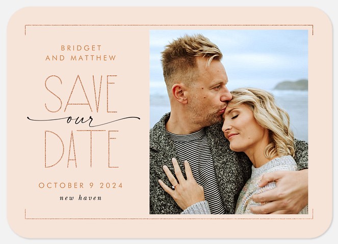 Deco Frame Save the Date Photo Cards