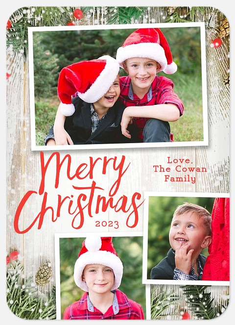 Christmas Table Holiday Photo Cards