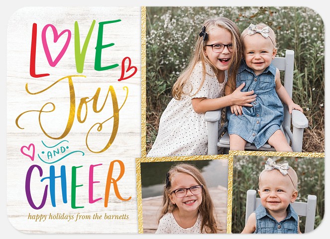Colorful Cheer Holiday Photo Cards