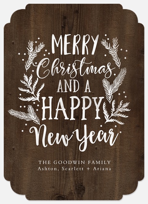 Woodland Greeting Holiday Photo Cards