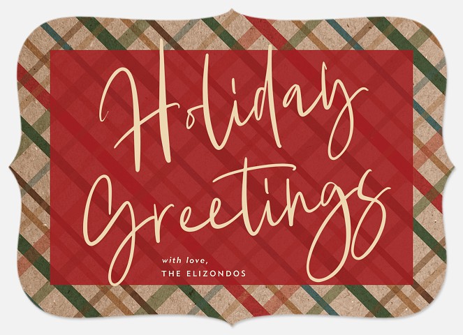 Plaid Greetings Holiday Photo Cards