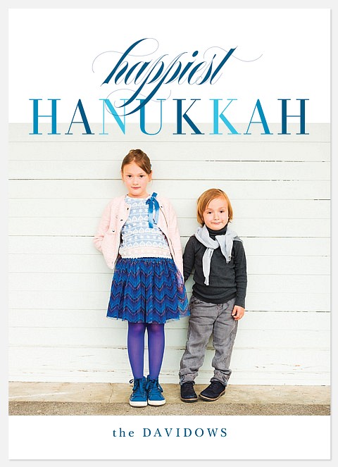 Bright Hanukkah Hanukkah Photo Cards