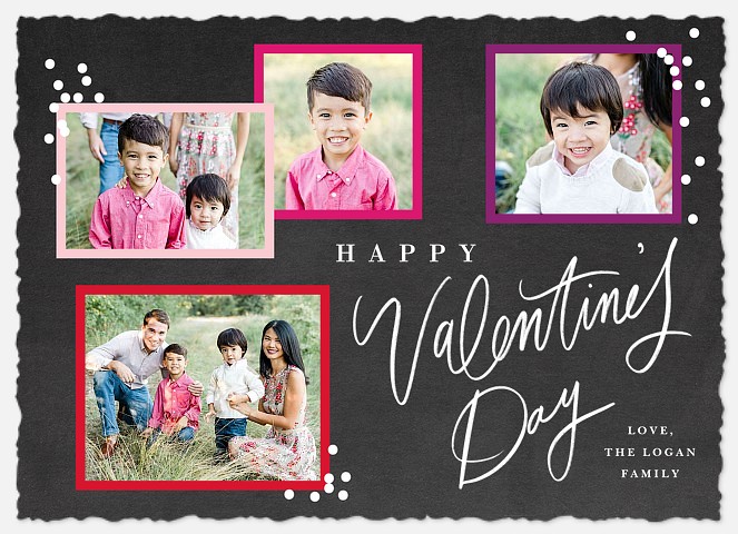 Valentine Confetti Valentine Photo Cards