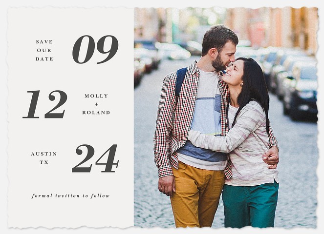 New Beginnings Save the Date Photo Cards