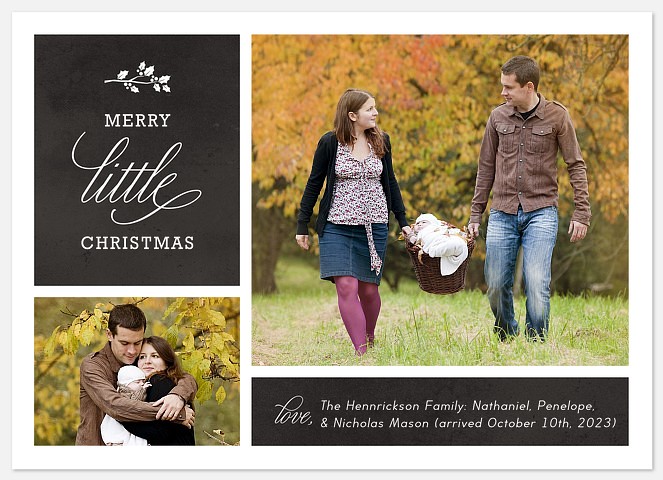 Merry Little Christmas Holiday Photo Cards