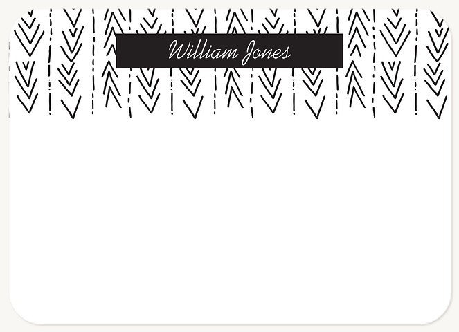 Tribal Arrow Print Stationery For Adults
