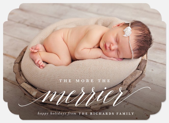 Wintertime Addition Baby Christmas Cards